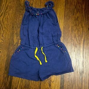 Adorable dark blue mini Boden romper